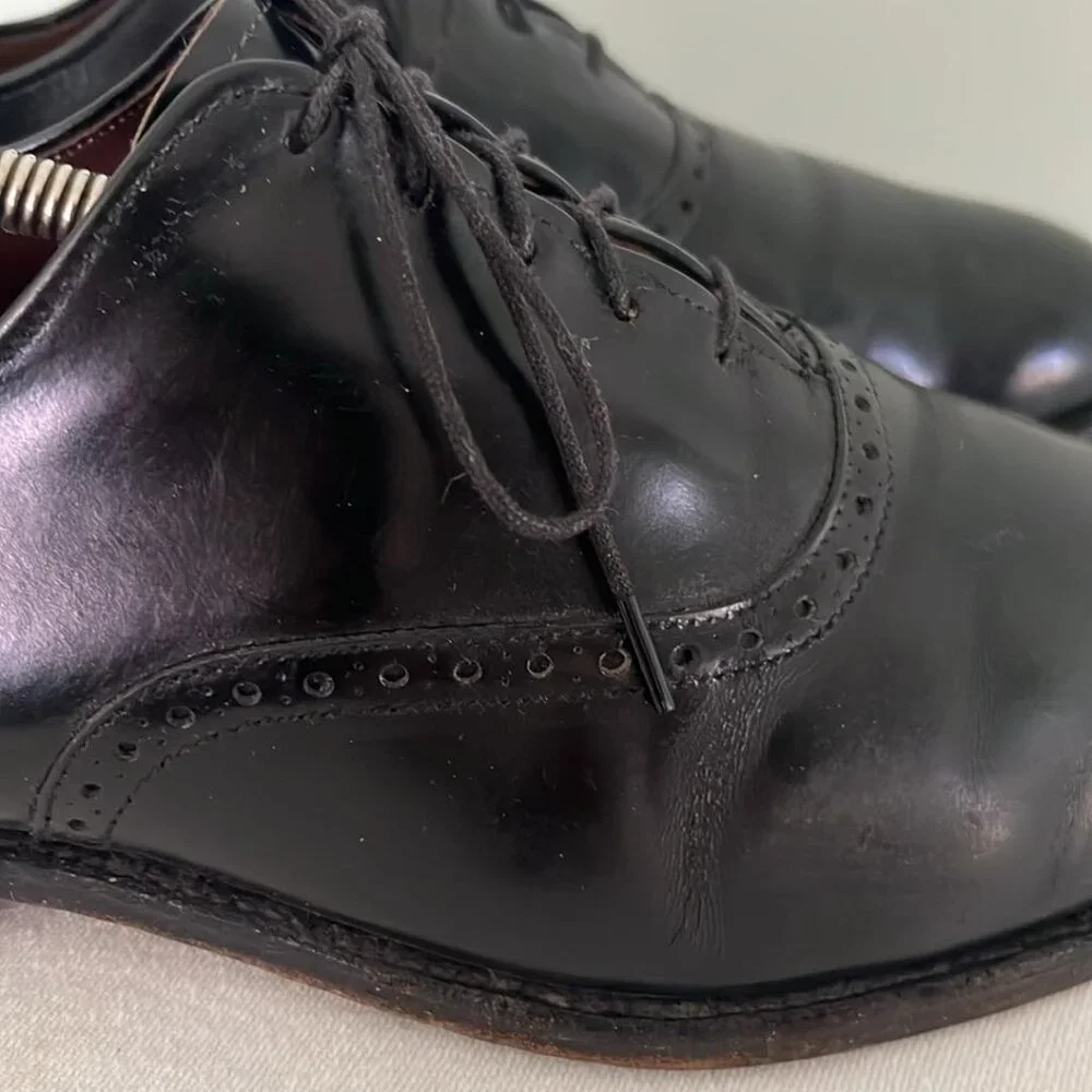 Allen Edmonds Black Leather Oxford Dress Shoes Danbury Mens Size 10.5 D ‎ Shoes